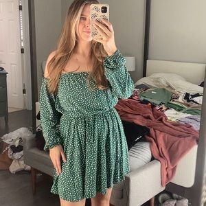 ASOS Bardot Mini Sundress in Polka Dot